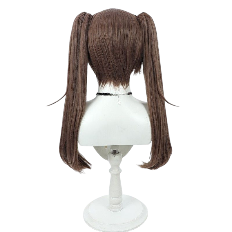 NIKKE Nile Cosplay Wig - Cat Ears with Tiger Clip Ponytail