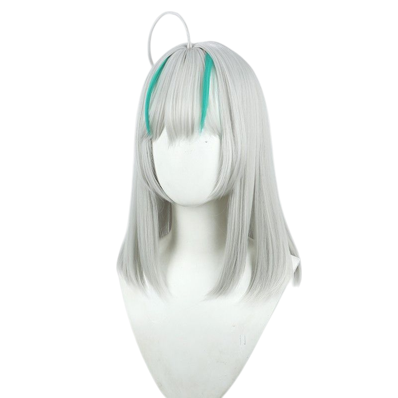 NIKKE Edmi Cosplay Wig - Silver Scalp with Highlighted Mid-Length