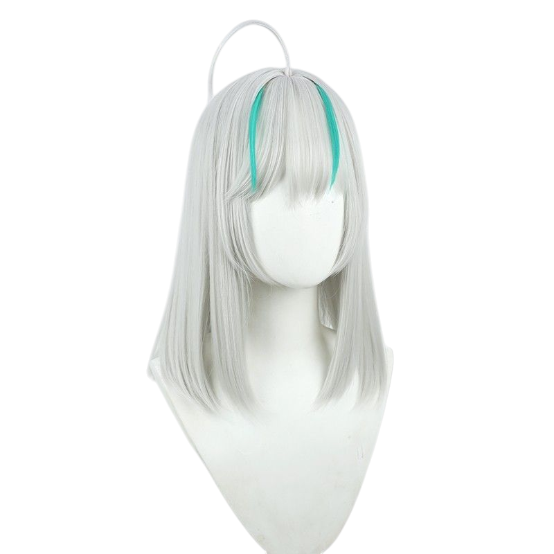 NIKKE Edmi Cosplay Wig - Silver Scalp with Highlighted Mid-Length