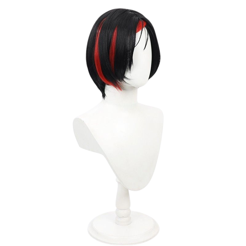 NIKKE Krau Cosplay Wig - Black Scalp with Red Highlights