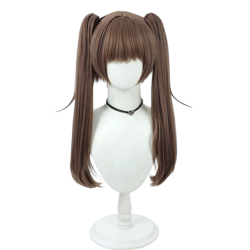 NIKKE Nile Cosplay Wig - Cat Ears with Tiger Clip Ponytail