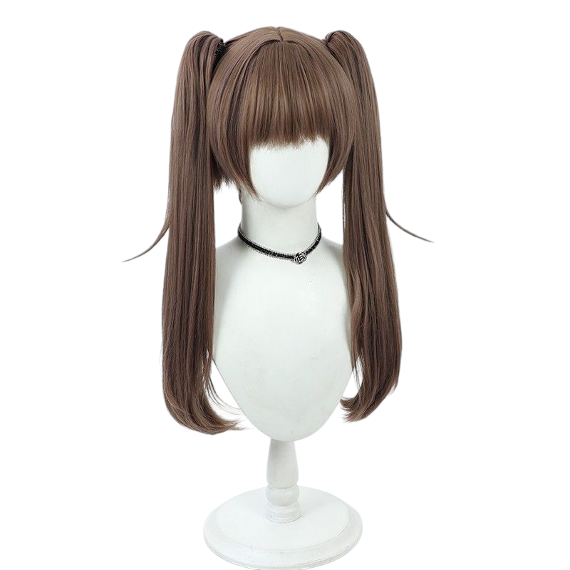 NIKKE Nile Cosplay Wig - Cat Ears with Tiger Clip Ponytail