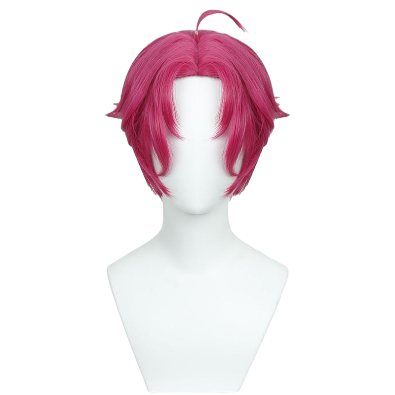 Lavender SKPOP Huntress Abi Cosplay Wig - Red Short Hair with Scalp for Warrior