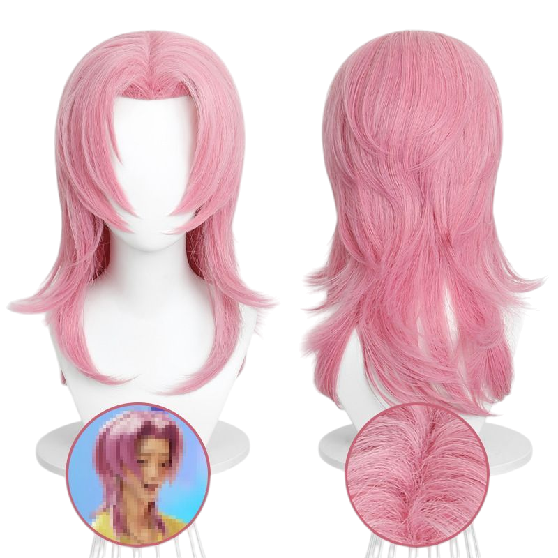 Rosy Brown SKPOP Huntress Romance Mira Cosplay Wig - Teased Top for Romantic Skin