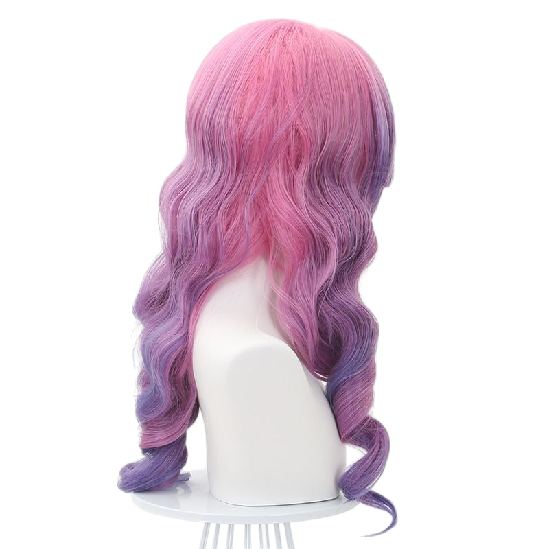 League of Legends K/DA Seraphine Cosplay Wig - Silver Blue for Starry Pop Diva