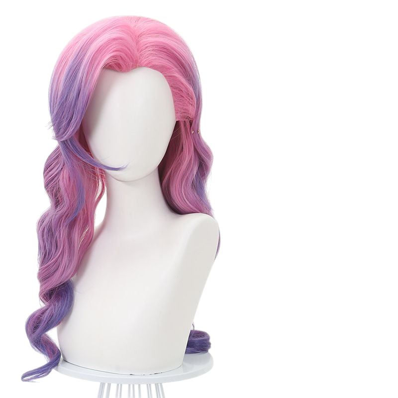League of Legends K/DA Seraphine Cosplay Wig - Silver Blue for Starry Pop Diva
