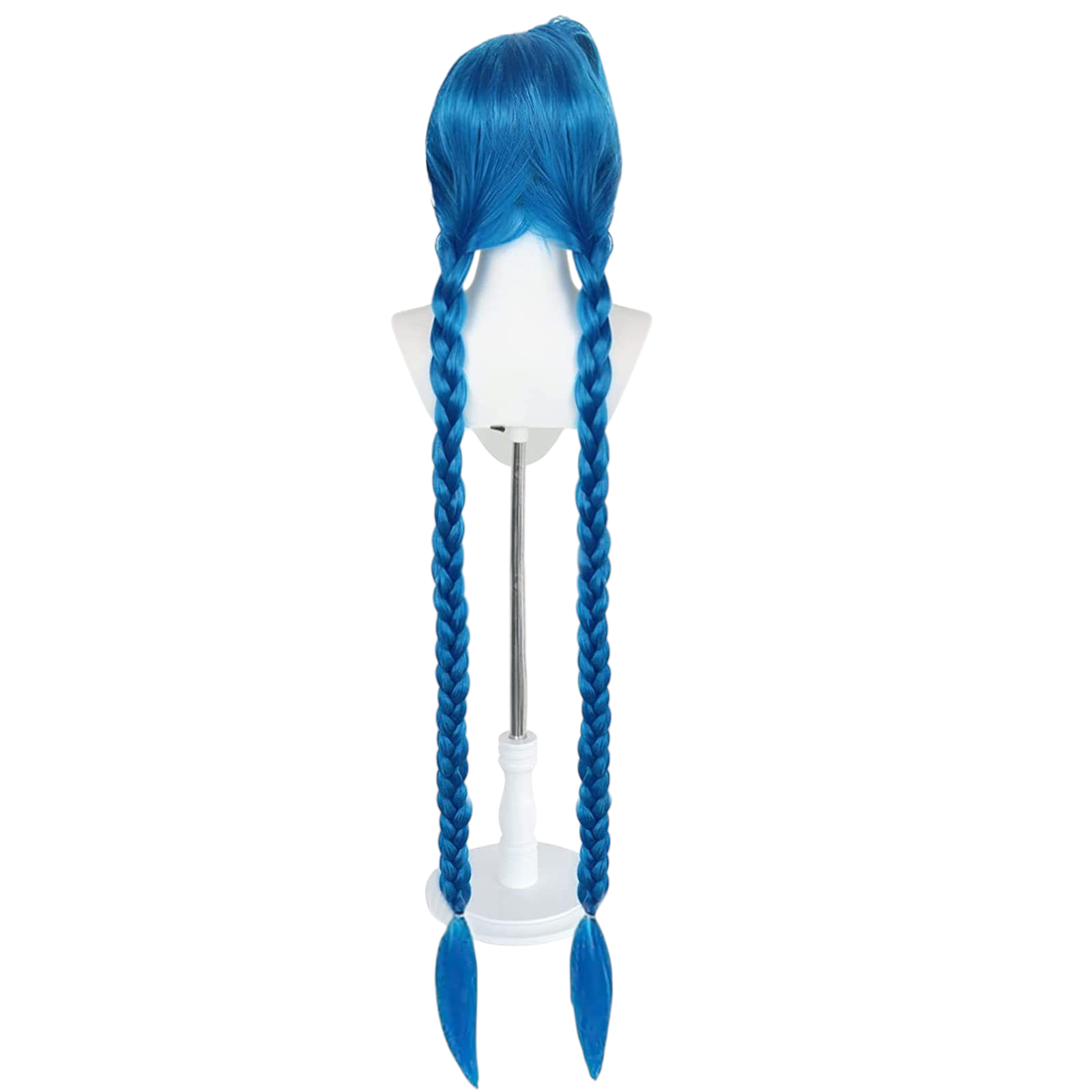 Arcane Jinx Cosplay Wig - Extra Long Braided Pigtails for Powder
