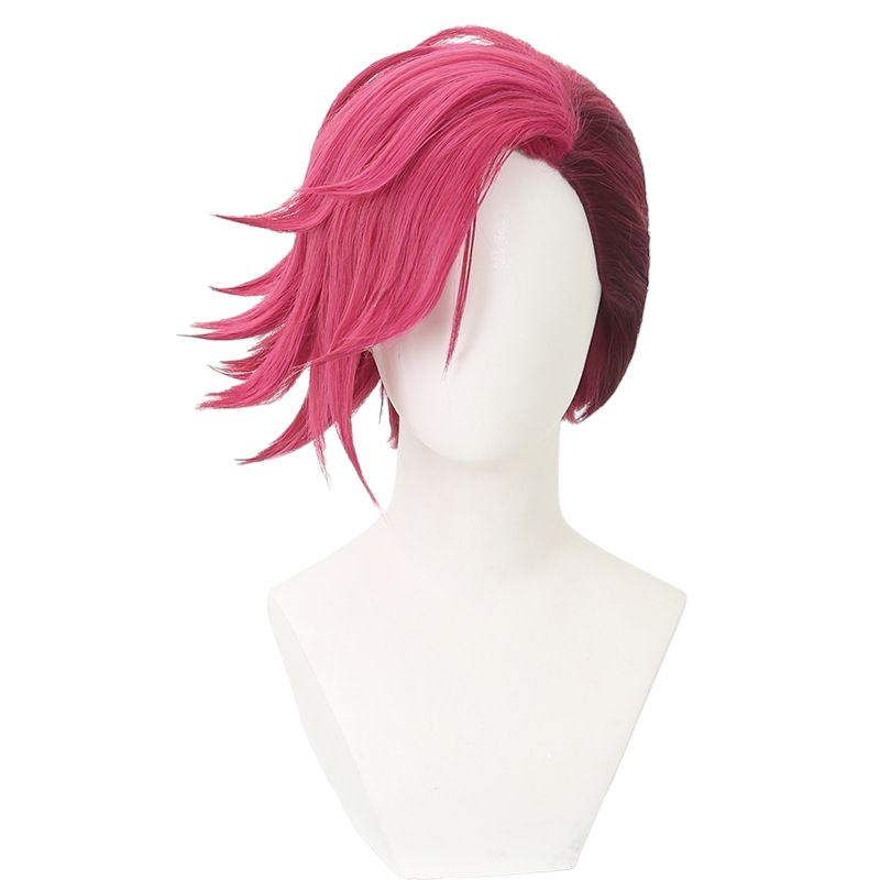 Arcane Vi Cosplay Wig - Dual-Tone Gradient for Enforcer Sister