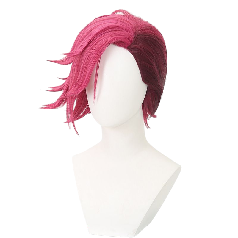 Arcane Vi Cosplay Wig - Dual-Tone Gradient for Enforcer Sister