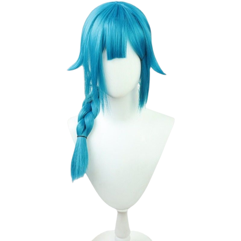Arcane Young Jinx Cosplay Wig - Thick Braids with Scalp for Powder
