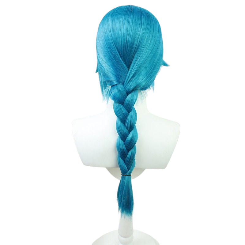 Arcane Young Jinx Cosplay Wig - Thick Braids with Scalp for Powder