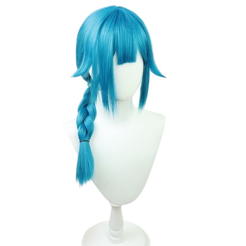 Arcane Young Jinx Cosplay Wig - Thick Braids with Scalp for Powder