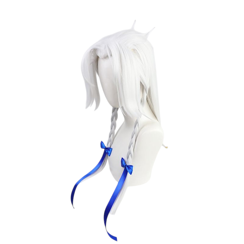 League of Legends Yone Cosplay Wig - Silver Flowing for Spirit Warrior
