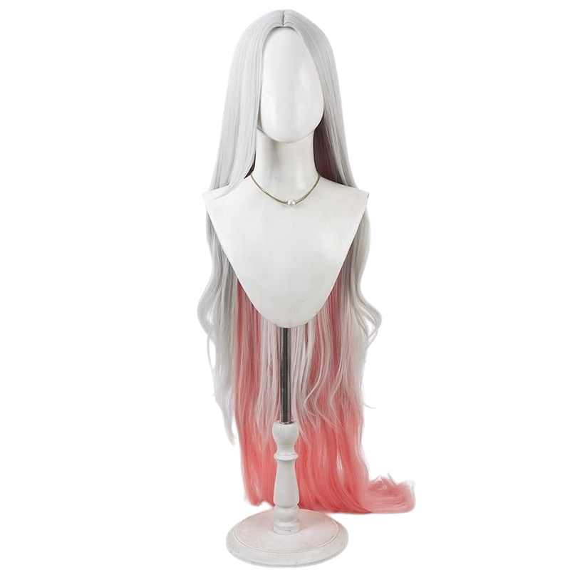 League of Legends Yone Western Demon Shadow Cosplay Wig - Silver Gradient