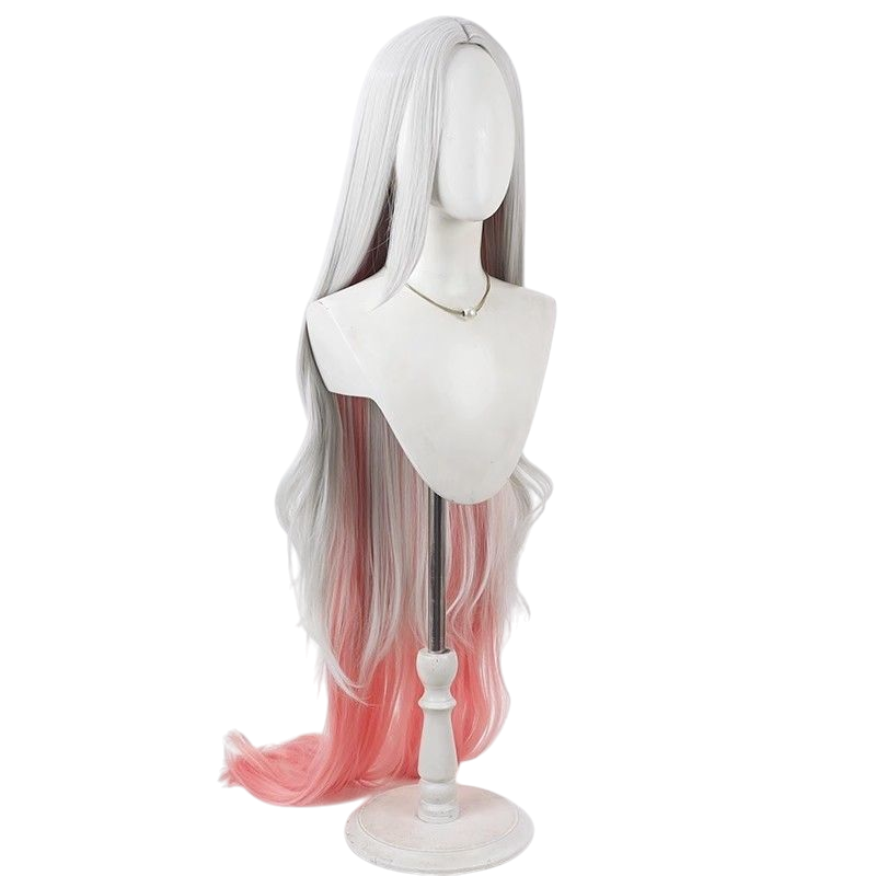 League of Legends Yone Western Demon Shadow Cosplay Wig - Silver Gradient