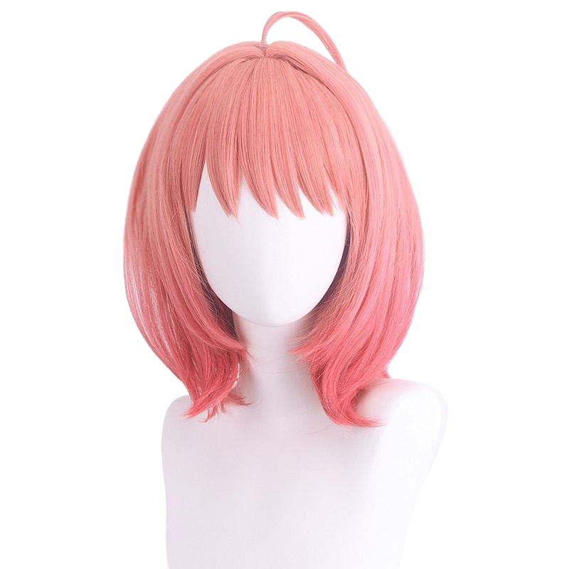 Anya Forger Pink Bob Wig with Horns - Spy x Family Cosplay