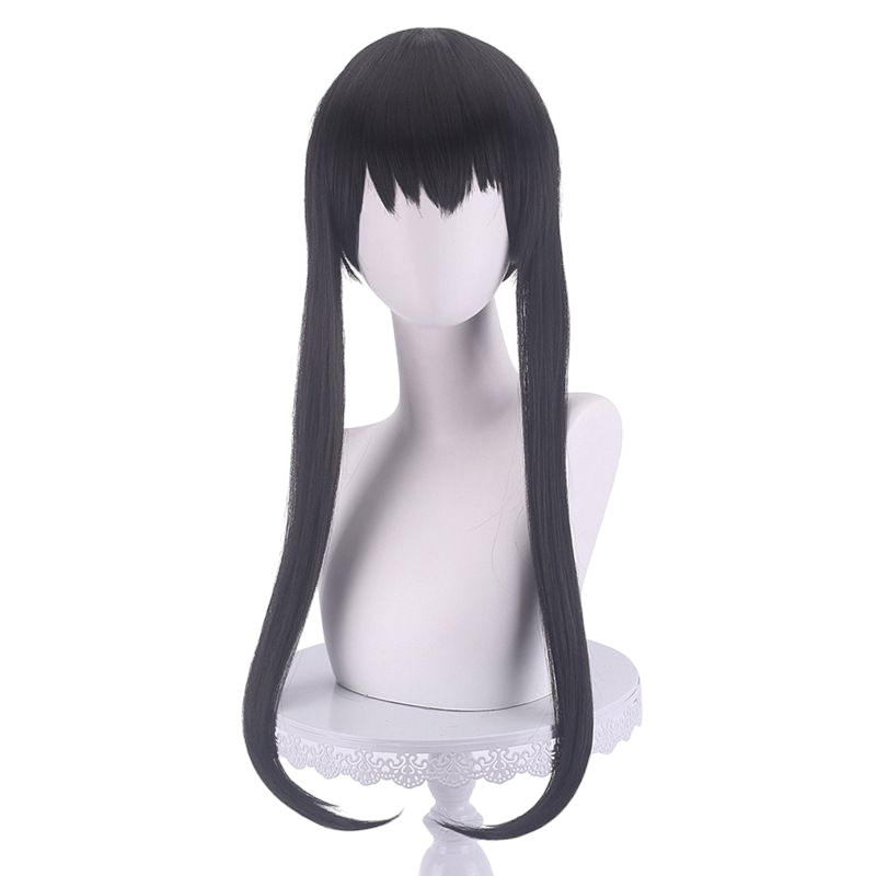 Dark Slate Gray Premium Yor Forger Wig (Thorn Princess) with Simulated Scalp - Spy x Family Cosplay