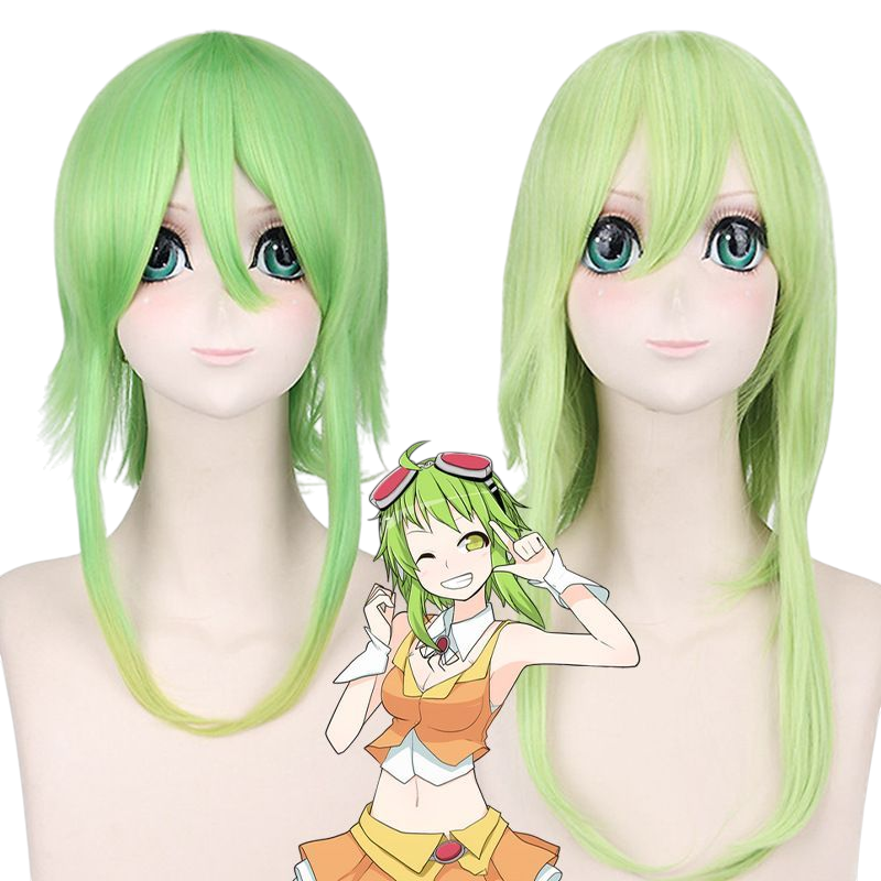 Vocaloid Gumi Wig (Camellia) - Long Green Anti-Warp Cosplay Hair