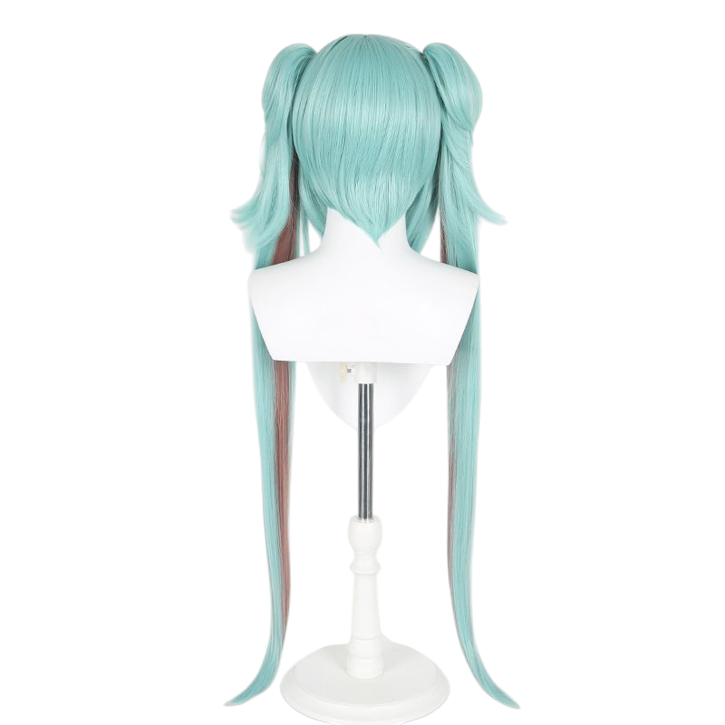 Raccoon Miku (Rascal Miku) Cosplay Wig - Simulated Scalp & Pigtails