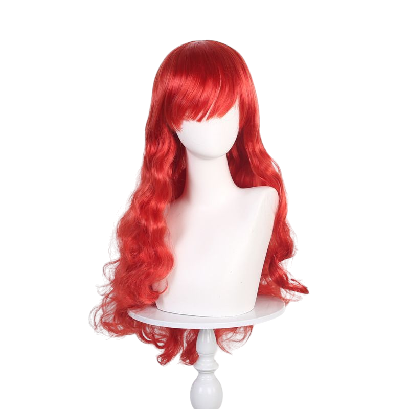 Ariel Mermaid Cosplay Wig - Princess Ariel, Long Curly Red Hair, Anime-Accurate for True Fans - Premium Heat-Resistant Fiber, Made in California