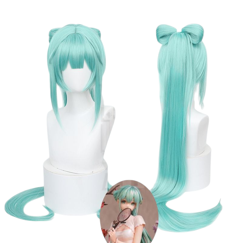 Hatsune Miku "Shaohua" Chinese Style Wig - Simulated Scalp & Pigtails