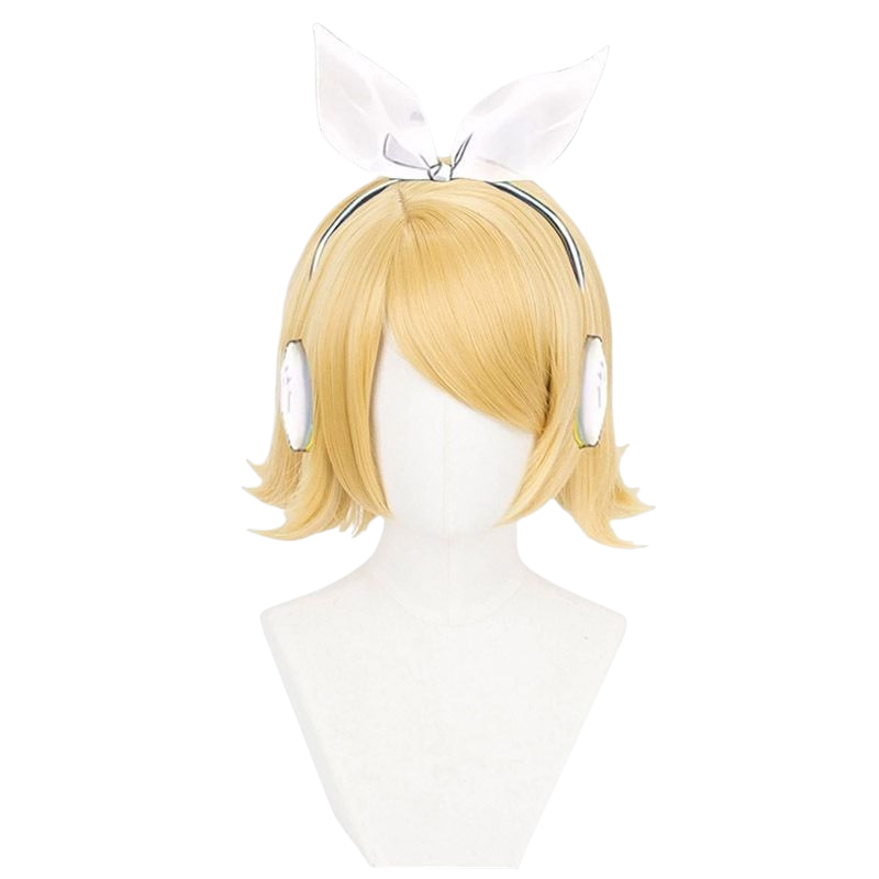 Vocaloid Kagamine Rin (Official) Cosplay Wig - Short Blonde Bob