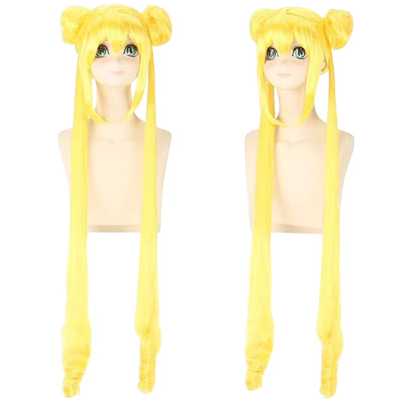 Khaki Sailor Moon Usagi Tsukino Classic Lemon Yellow Cosplay Wig