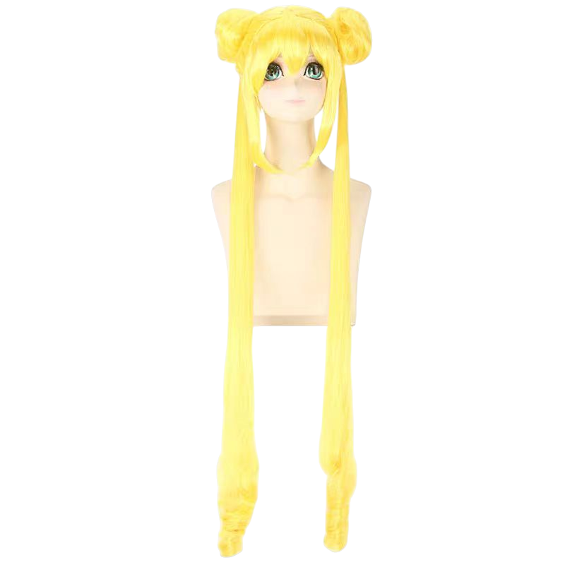 Khaki Sailor Moon Usagi Tsukino Classic Lemon Yellow Cosplay Wig