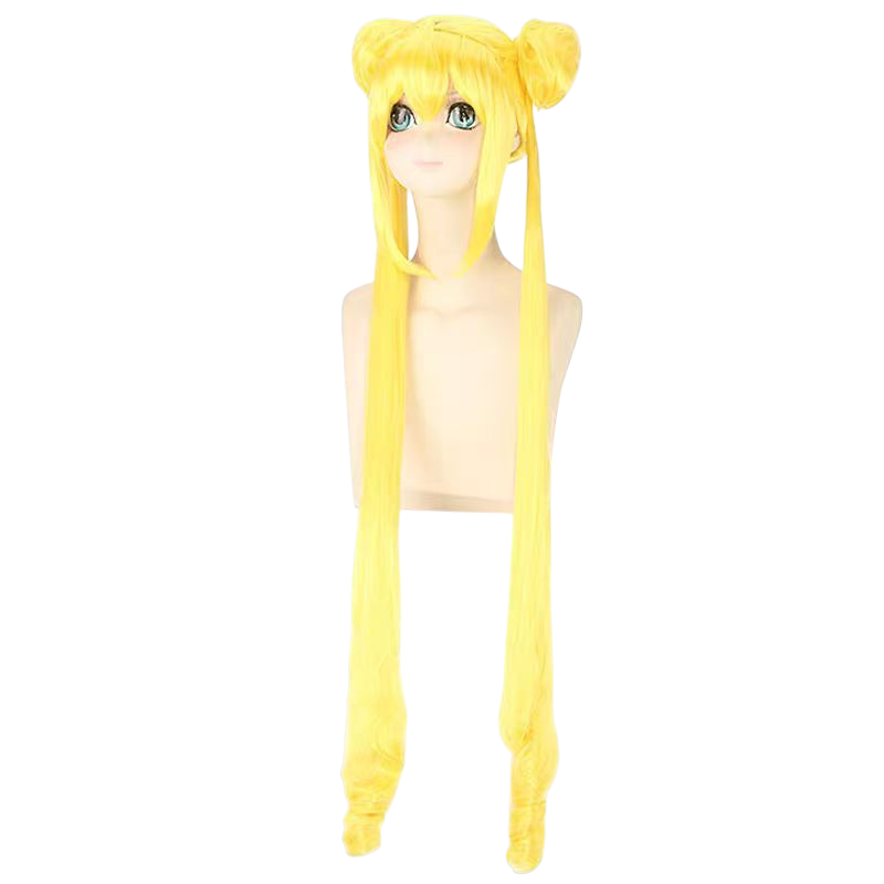 Khaki Sailor Moon Usagi Tsukino Classic Lemon Yellow Cosplay Wig