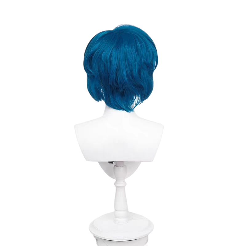 Dark Slate Gray Sailor Moon Sailor Mercury Ami Mizuno Blue Short Cosplay Wig (Styled Top) Sailor Moon