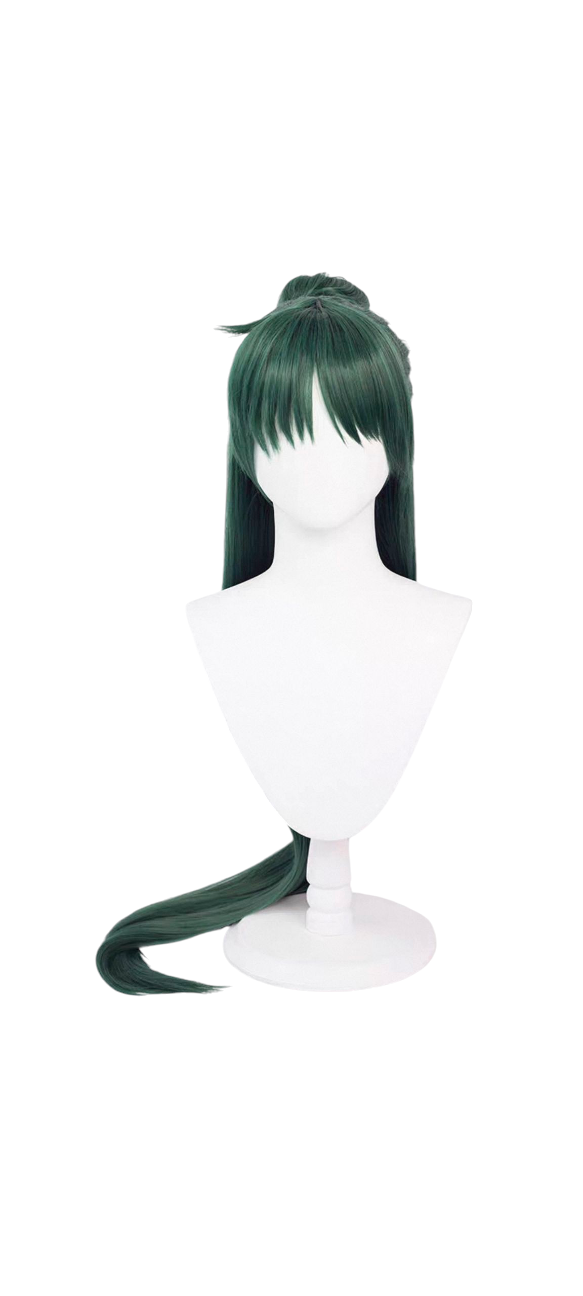 White Smoke Sailor Moon Sailor Pluto Setsuna Meioh Dark Green Long Straight Wig (120cm)