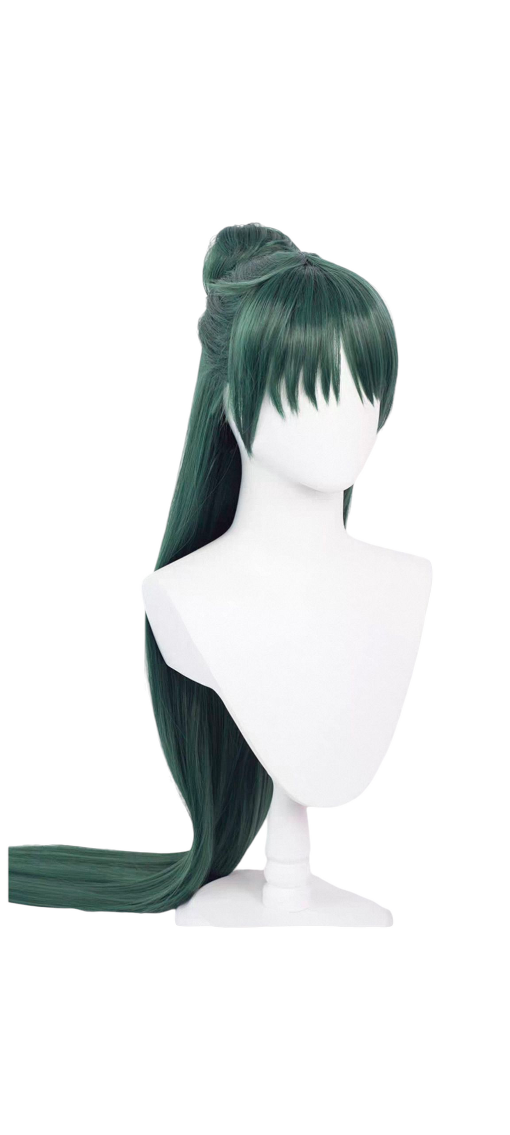 Dark Slate Gray Sailor Moon Sailor Pluto Setsuna Meioh Dark Green Long Straight Wig (120cm)