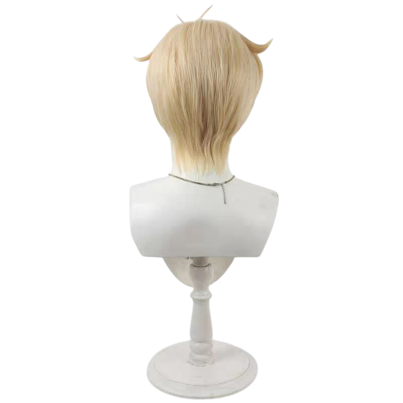 Light Gray Sailor Uranus Haruka Tenoh Blonde Short Cosplay Wig
