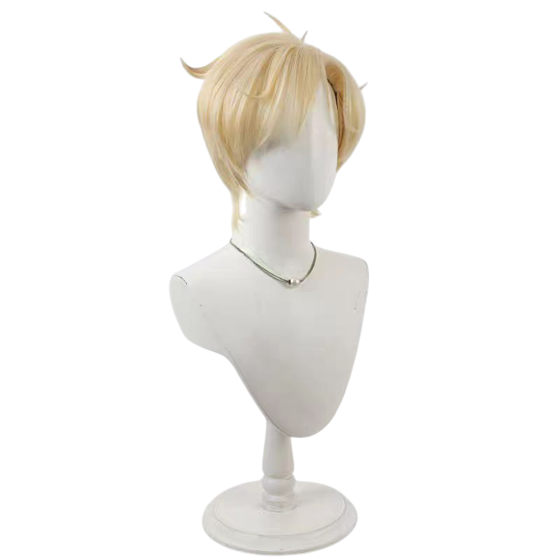 Light Gray Sailor Uranus Haruka Tenoh Blonde Short Cosplay Wig