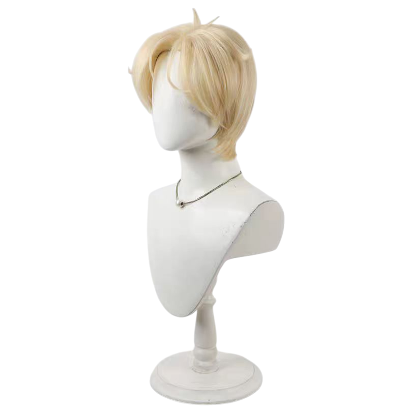 Light Gray Sailor Uranus Haruka Tenoh Blonde Short Cosplay Wig