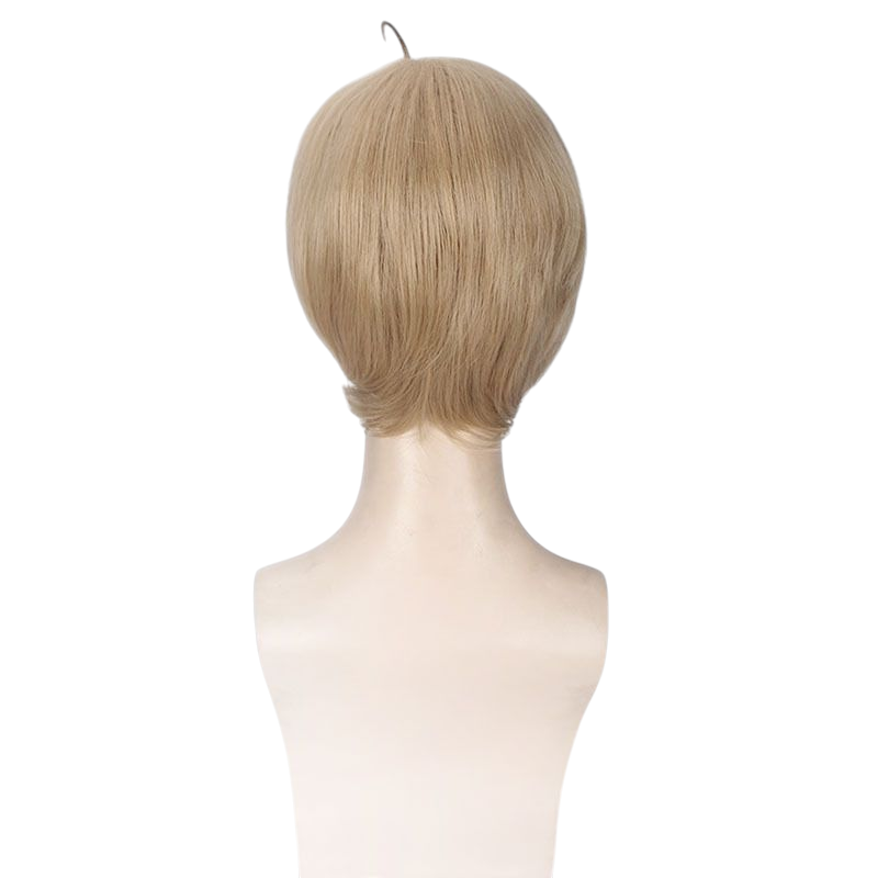 Antique White Hetalia APH Alfred F. Jones (America) Blonde Cosplay Wig with Ahoge