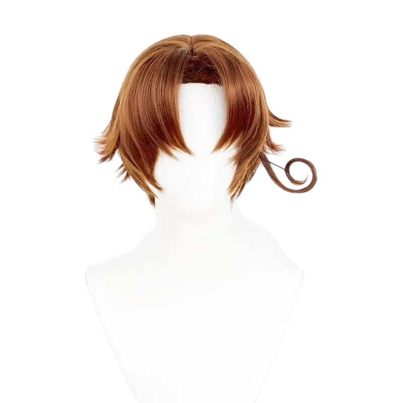 White Smoke Hetalia APH Feliciano Vargas (Italy) Brown Cosplay Wig with Curl