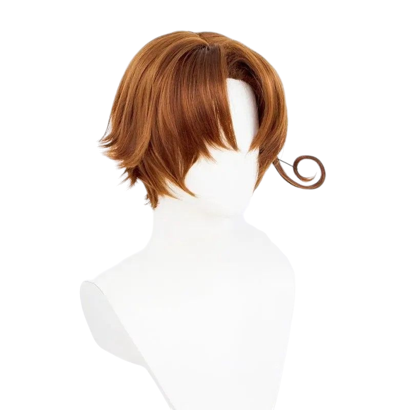 White Smoke Hetalia APH Feliciano Vargas (Italy) Brown Cosplay Wig with Curl