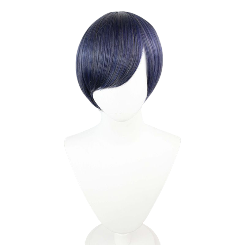White Smoke Black Butler Ciel Phantomhive Cosplay Wig - Blue Gray Mix Short Hair