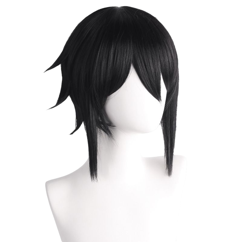 Dark Slate Gray Black Butler Sebastian Michaelis Cosplay Wig - Classic Black Hair