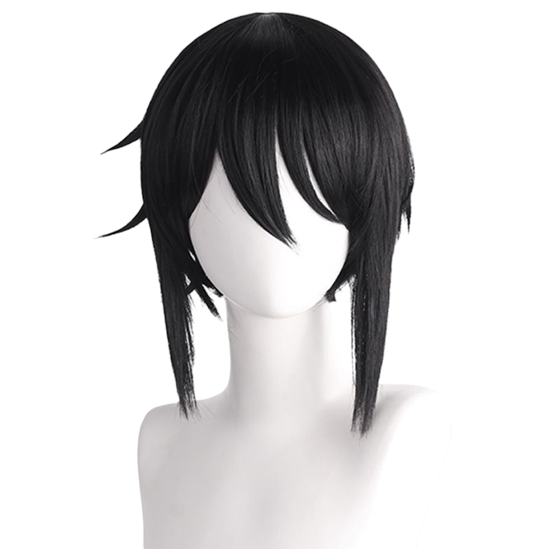 Dark Slate Gray Black Butler Sebastian Michaelis Cosplay Wig - Classic Black Hair