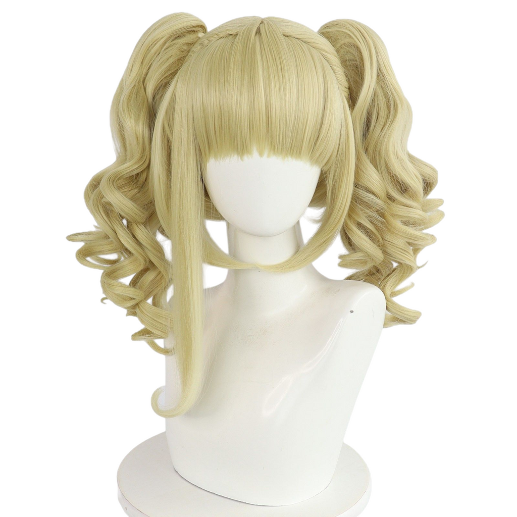 Light Gray Black Butler Elizabeth Midford Cosplay Wig - Golden Blonde Curls