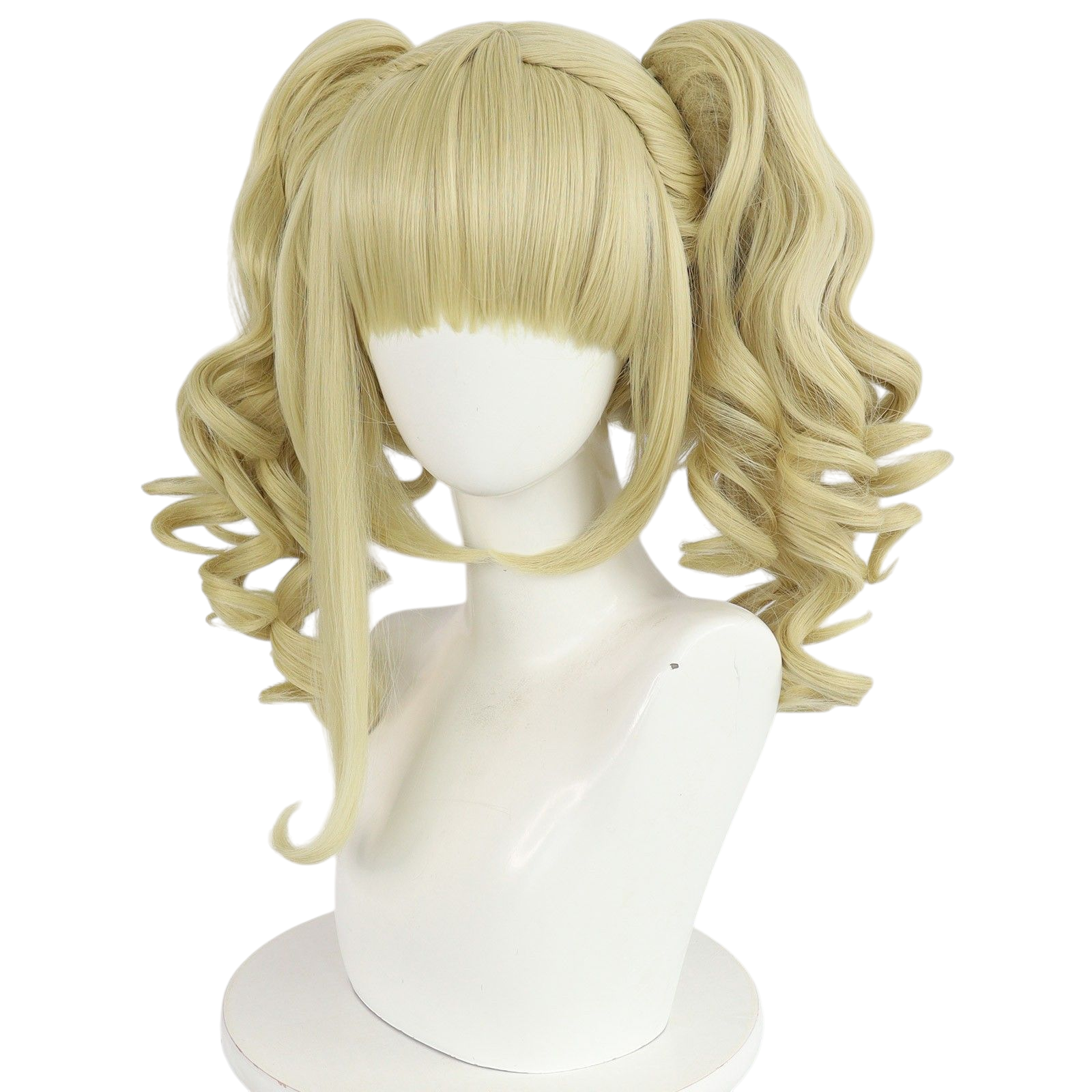 Light Gray Black Butler Elizabeth Midford Cosplay Wig - Golden Blonde Curls