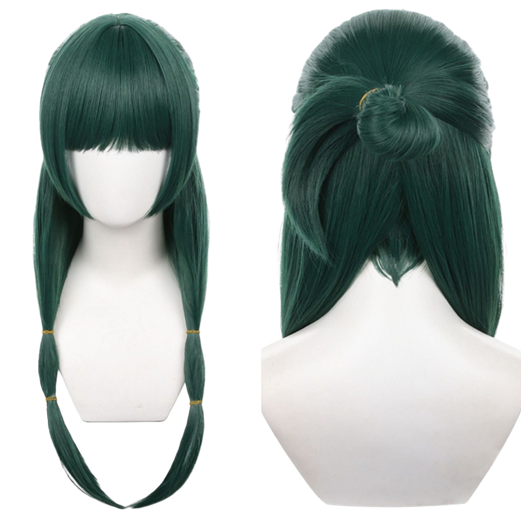 Dark Slate Gray The Apothecary Diaries Maomao Cosplay Wig - Dark Green (Skin Top)