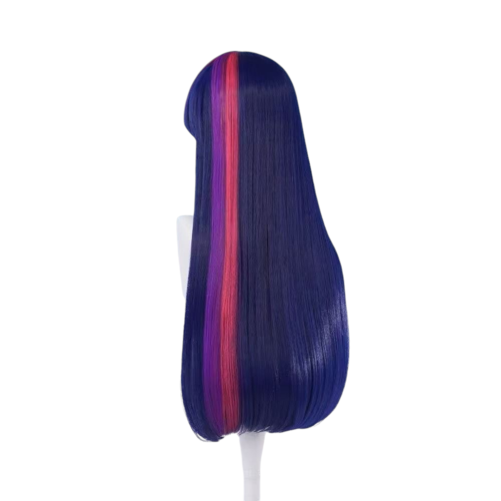 Midnight Blue My Little Pony Twilight Sparkle Cosplay Wig - Purple Mix with Bun