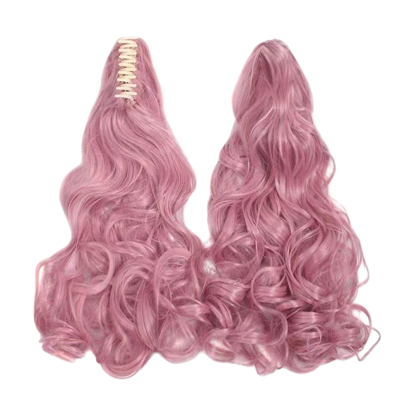Rosy Brown My Little Pony Pinkie Pie Cosplay Wig - Fluffy Pink Curls (Skin Top)