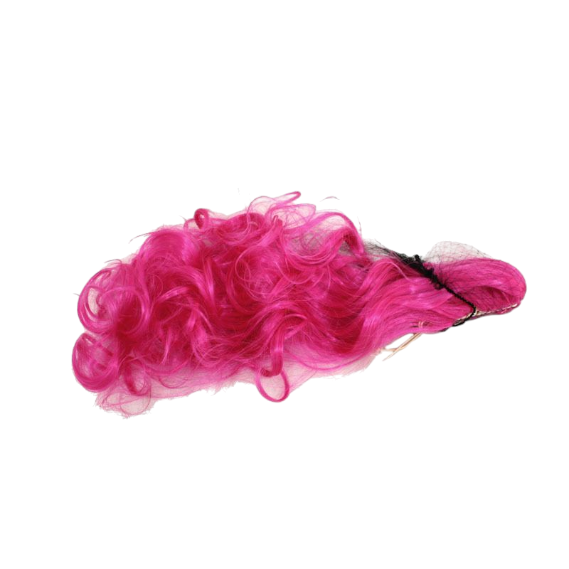 Maroon My Little Pony Pinkie Pie Rose-Red Pigtail Cosplay Wig (Skin Top)