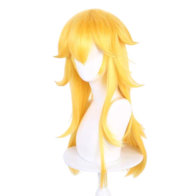 Light Goldenrod Super Mario Princess Peach Cosplay Wig - Golden Blonde (Skin Top)