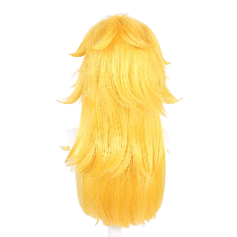 Light Goldenrod Super Mario Princess Peach Cosplay Wig - Golden Blonde (Skin Top)