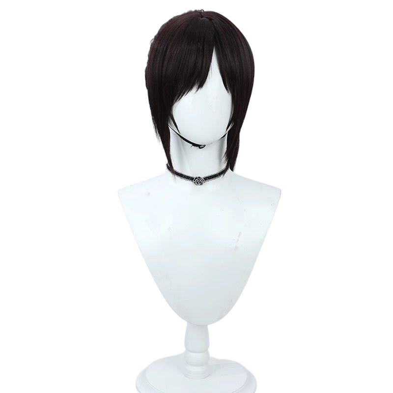 Black Attack on Titan Sasha Braus Cosplay Wig (Dark Brown High Ponytail)